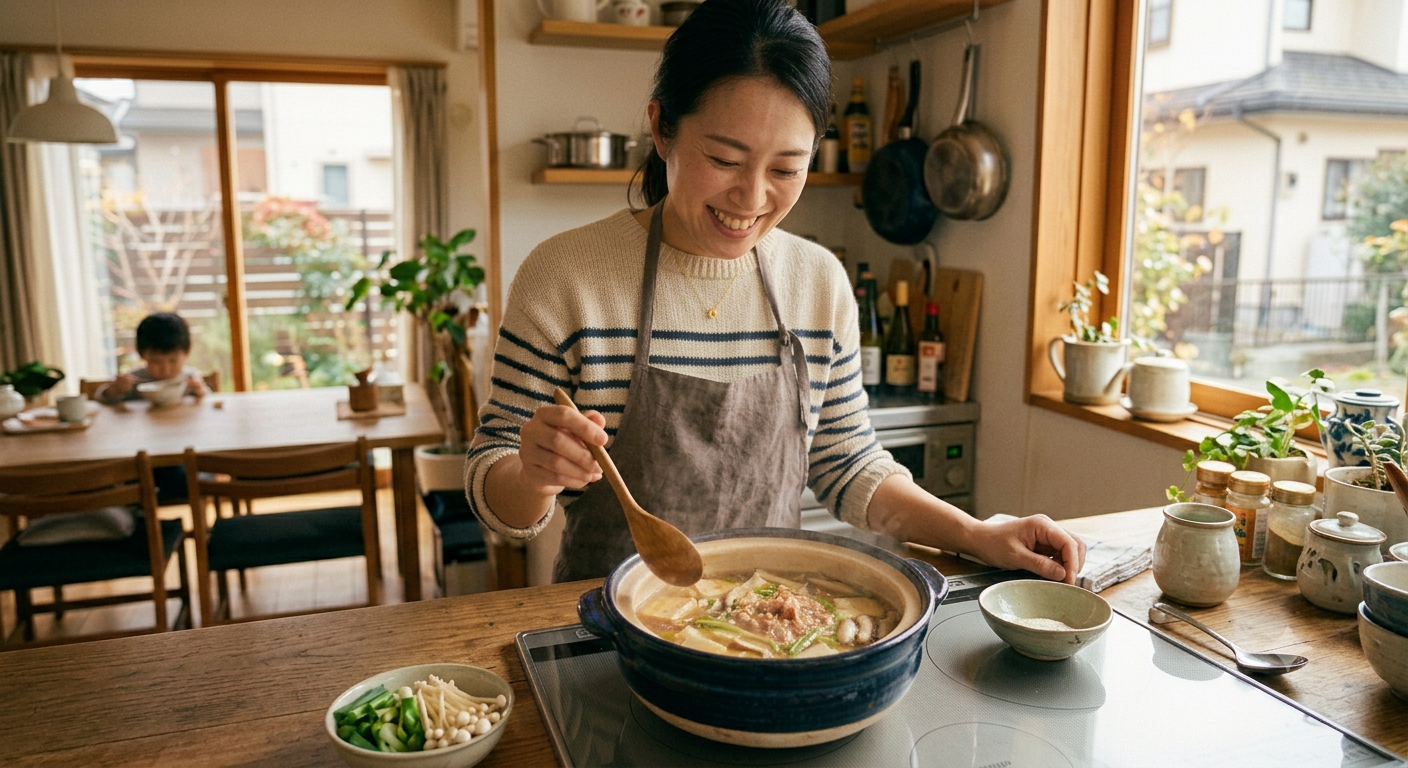 素材そのままの粉末だしで作る上品なお鍋