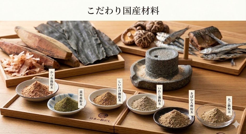 4. こだわりの国産原料