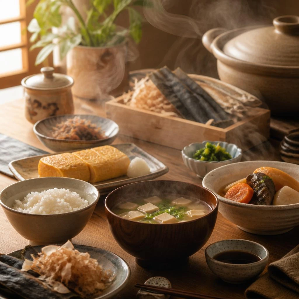 だしの香りで広がる温かな食卓時間