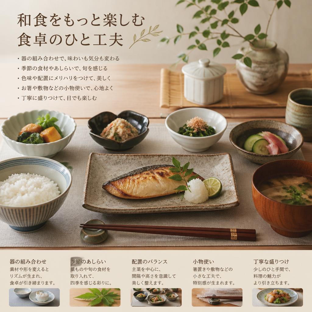 和食をもっと楽しむ食卓のひと工夫