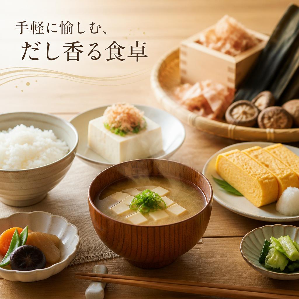 手軽に愉しむ、だし香る食卓