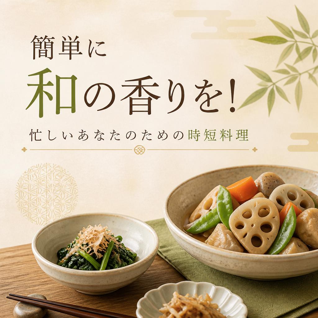 簡単に和の香りを!忙しいあなたのための時短料理