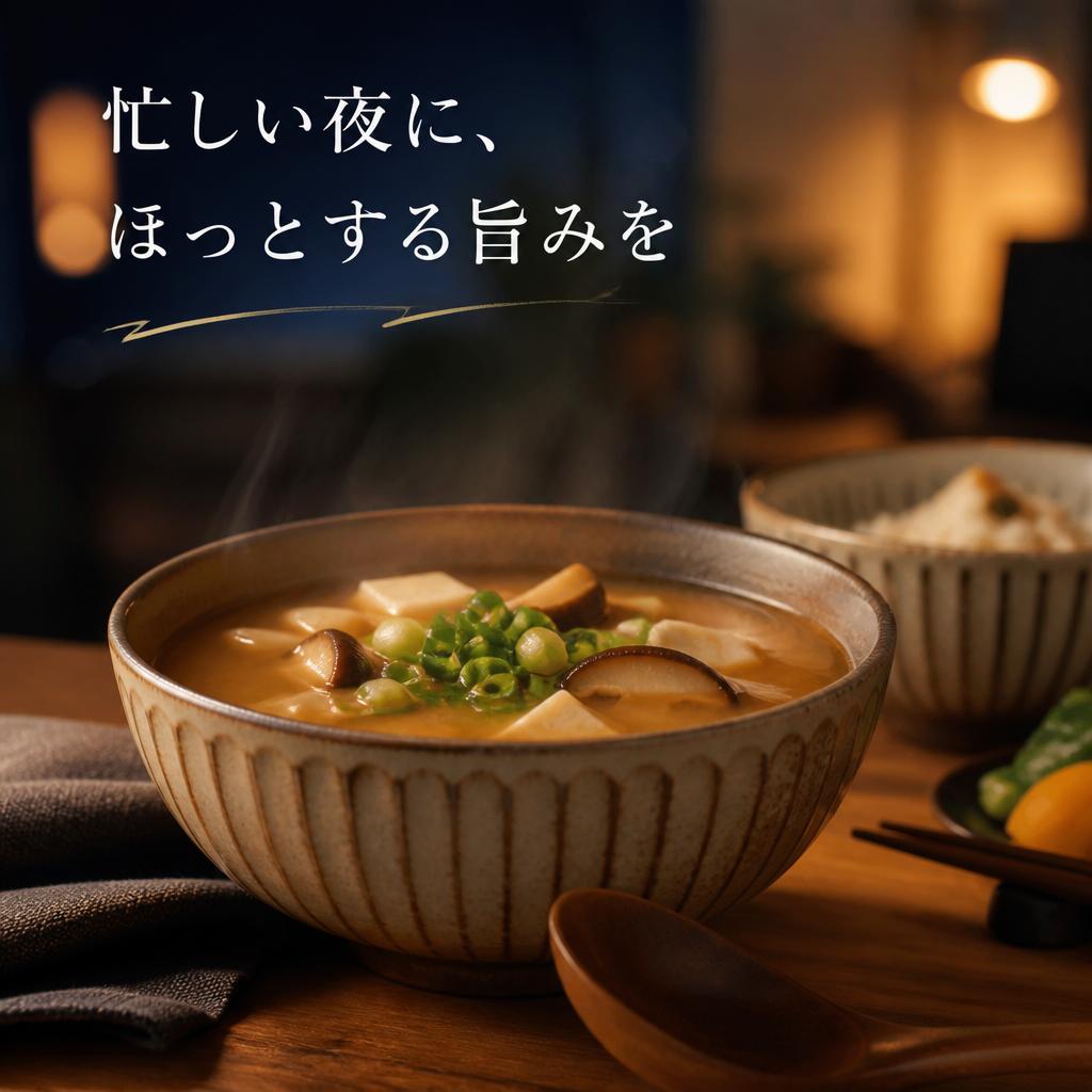 忙しい夜に、ほっとする旨みを