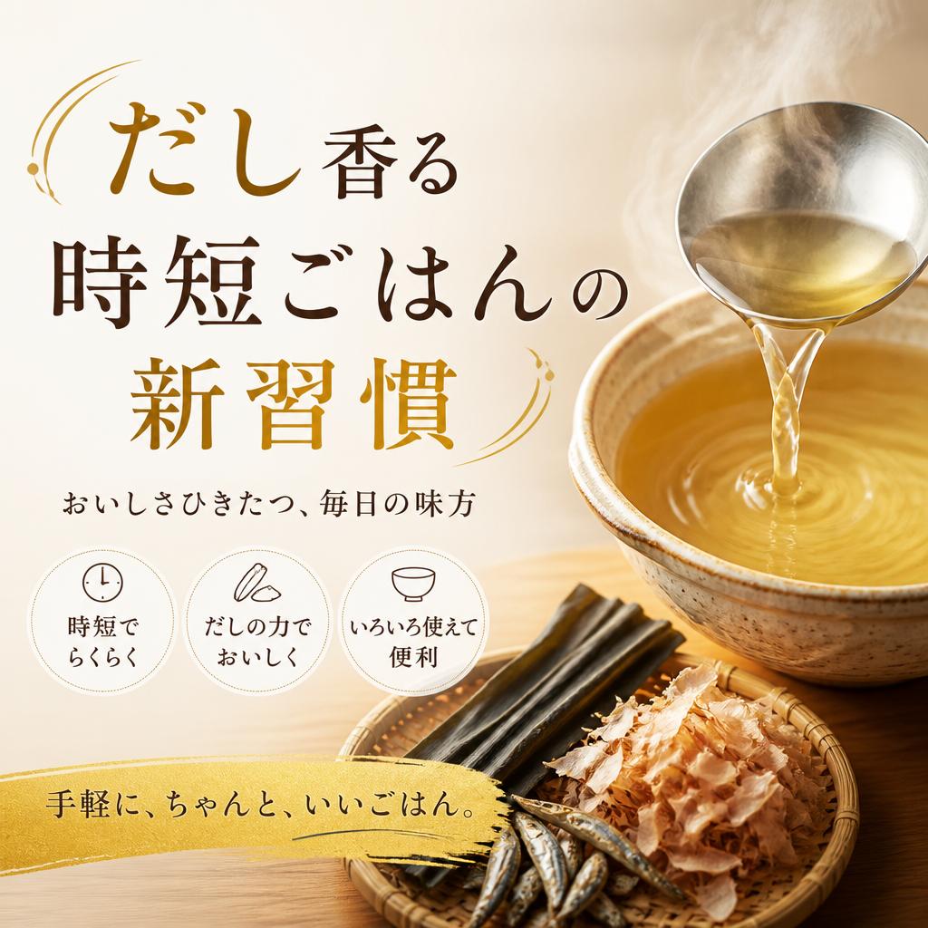 だし香る時短ごはんの新習慣