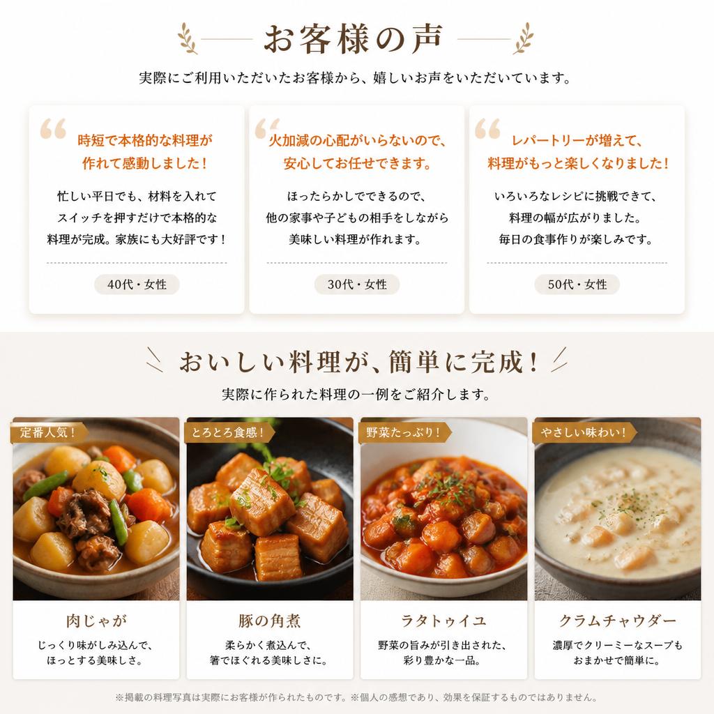 お客様の声と実績