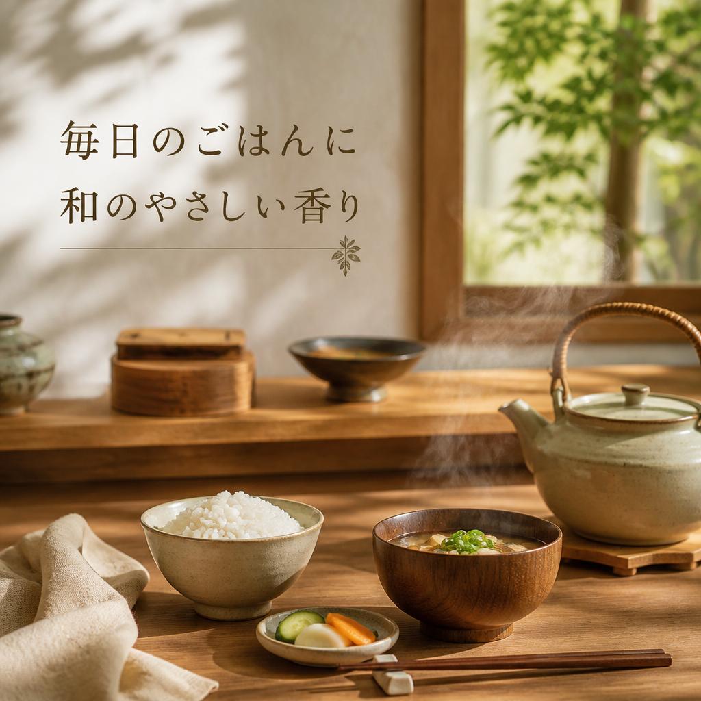 毎日のごはんに和のやさしい香り